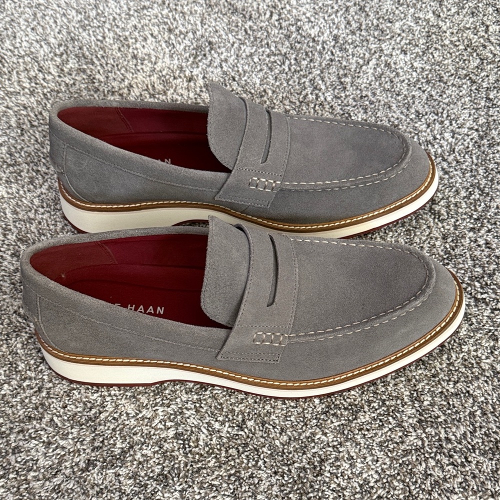Mens Cole Haan Osborn Grand Suede Loafers